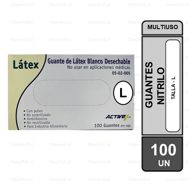 CAJA GUANTES EXAMINACION TALLA-L 100 UN