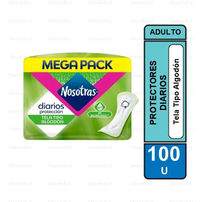 PROTECTORES DIARIOS NOSOTRAS NORMAL MEGA PACK 100 UN