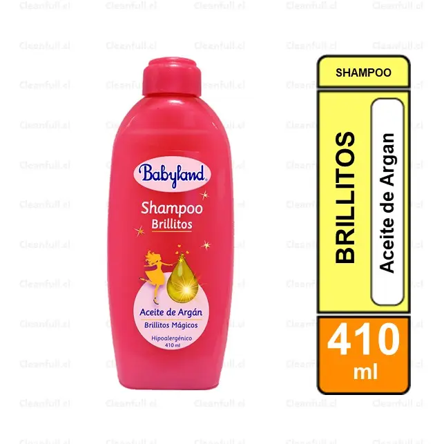 SHAMPOO BABYLAND KIDS BRILLITOS DE ARGAN  410 BBYL