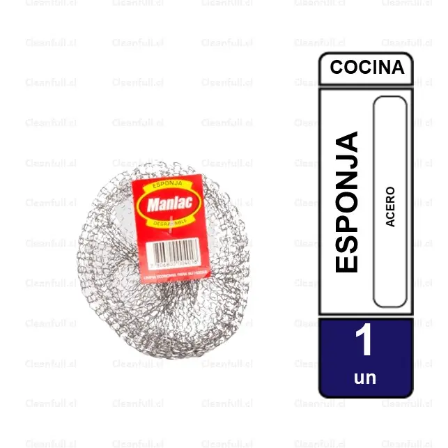 ESPONJA ACERO CLASICA MANLAC 