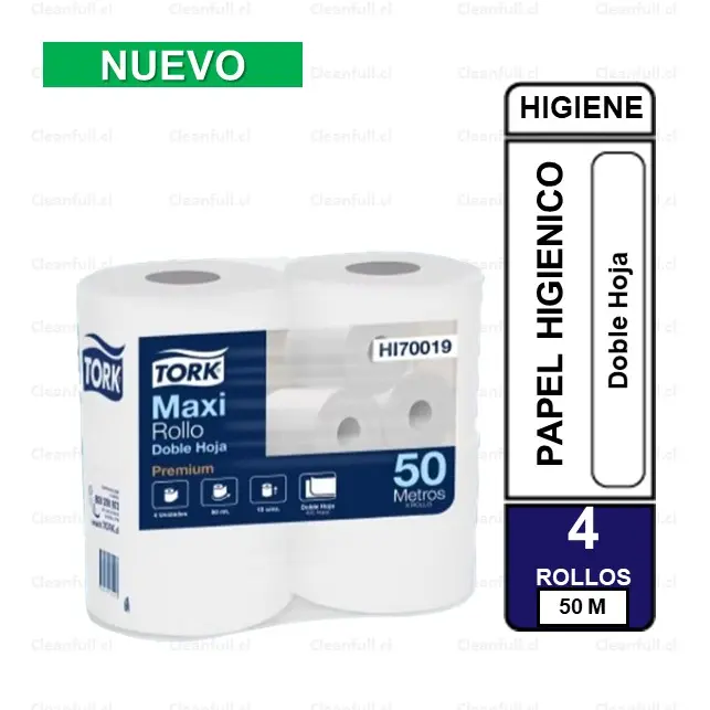 PAPEL HIGIENICO TORK DH PREMIUM 4 UN 50 MT