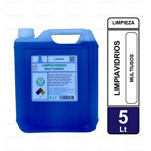 LIMPIAVIDRIOS MULTIUSOS GQUIM 5LT