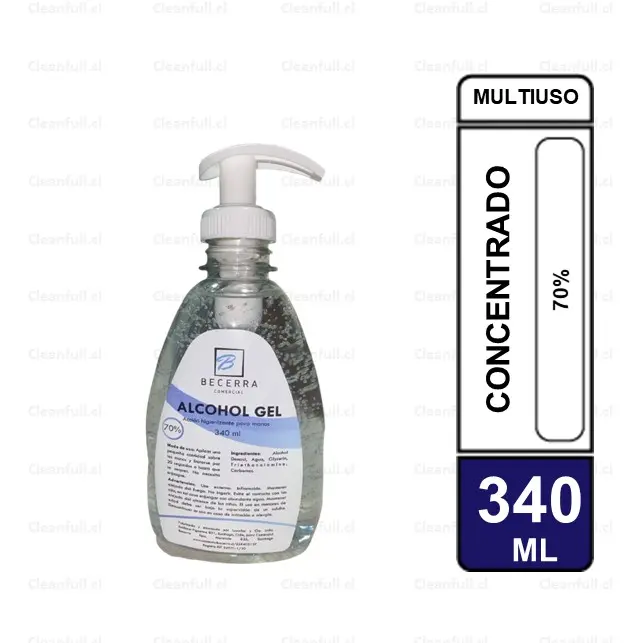 ALCOHOL GEL BECERRA AL 70% 340 ML 