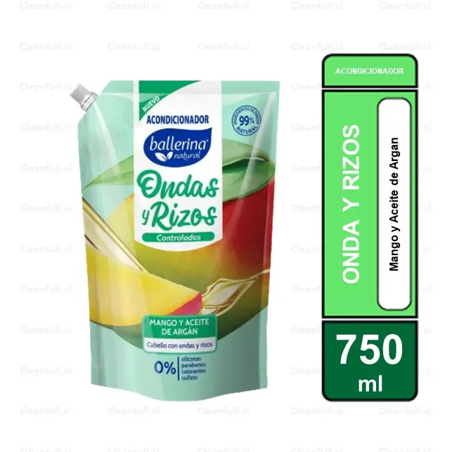 ACONDICIONADOR BALLERINA ONDA Y RIZOS 750 ML