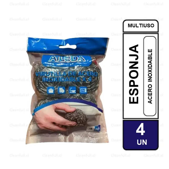 VIRUTILLA DE ACERO AILEDA INOXIDABLE 4 UN