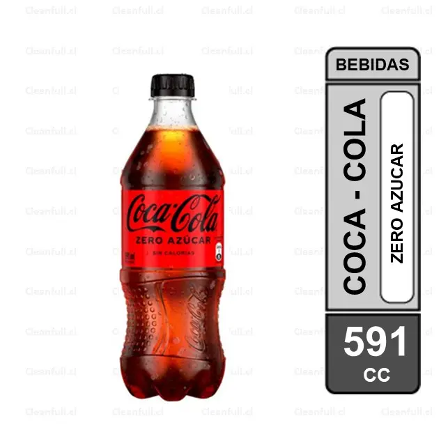 BEBIDA COCA COLA ZERO  591ML  