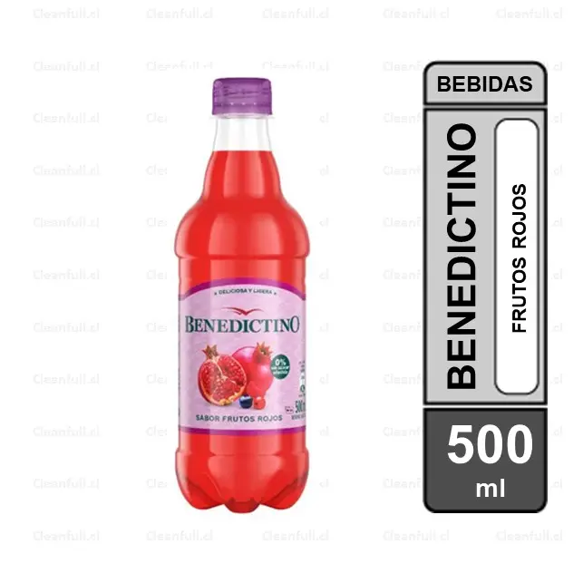 AGUA SABORIZADA BENEDICTINO FRUTOS ROJOS 500ML
