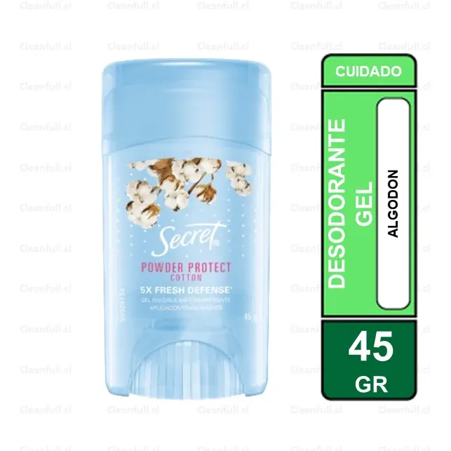DESODORANTE SECRET GEL ALGODON 45GR