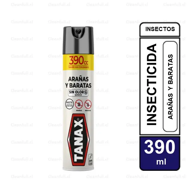 INSECTICIDA TANAX MATA ARAÑAS Y BARATAS SIN OLOR 390 CC