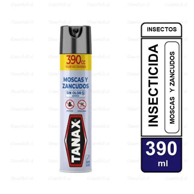 INSECTICIDA TANAX MATA MOSCAS Y ZANCUDOS SIN OLOR 390 CC