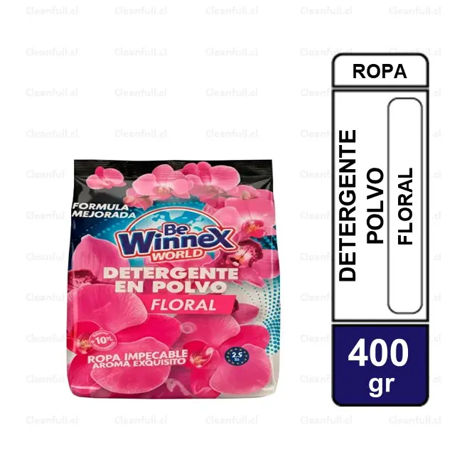 DETERGENTE POLVO WINNEX FLORAL 400 GR