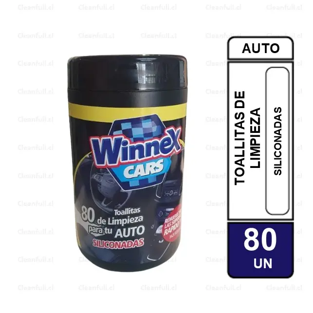 TOALLITAS DE AUTO WINNEX CARS 80 UN