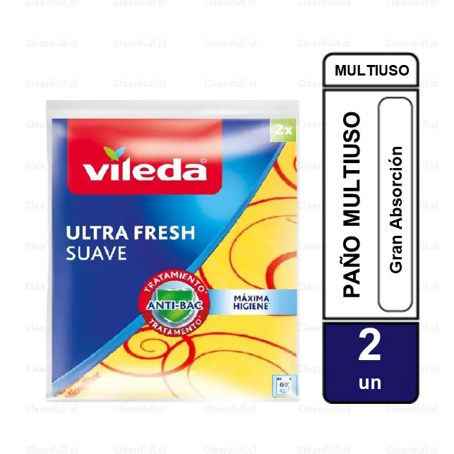 PAÑO VILEDA ULTRA FRESH SUAVE 2UN 