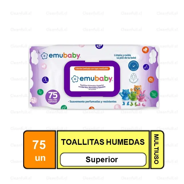 TOALLAS HUMEDAS EMUBABY PREMIUM 75 UN