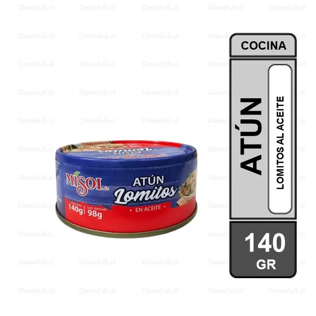 ATUN MI SOL EN LOMITOS AL ACEITE 140 GR