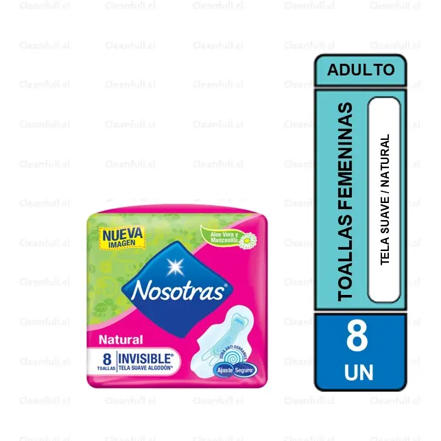 TOALLAS NOSOTRAS ULTRA DELGADA EXTRA SUAVE 8 UN