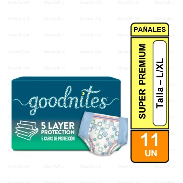 PAÑALES GOODNITES PANTS UNISEX L / XL 11 UN