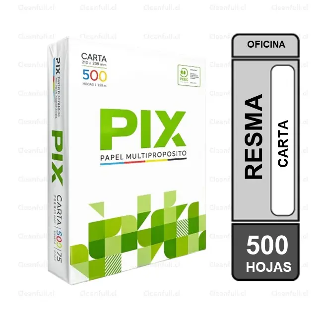 RESMA CARTA PIX 75 GR 500 HOJAS