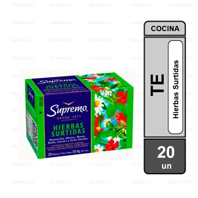 TE SUPREMO HIERBAS SURTIDAS 20 UN
