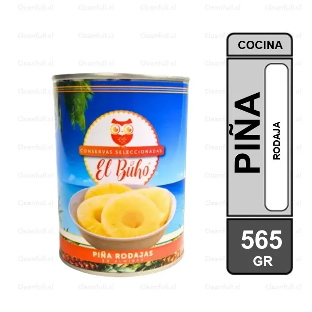 CONSERVA PÍÑA EL BUHO EN RODAJA 565 GR
