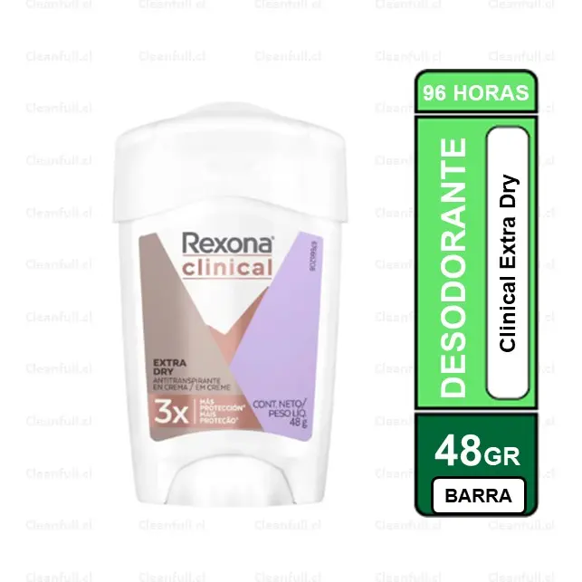DESODORANTE BARRA REXONA WOMAN CLINICAL EXTRA DRY 48G 