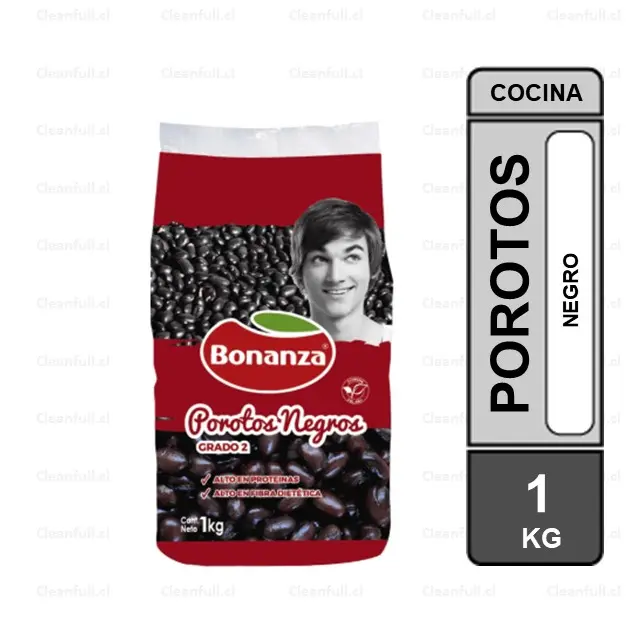 POROTOS NEGROS BONANZA 1 KG