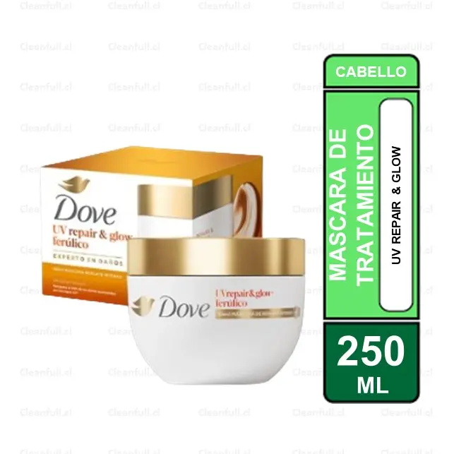 MASCARILLA TRATAMIENTO CAPILAR DOVE UV REPAIR & GLOW 250 GR