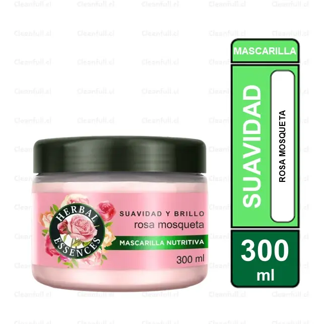 MASCARILLA NUTRITIVA HERBAL ESSENCES ROSA MOSQUETA 300 ML