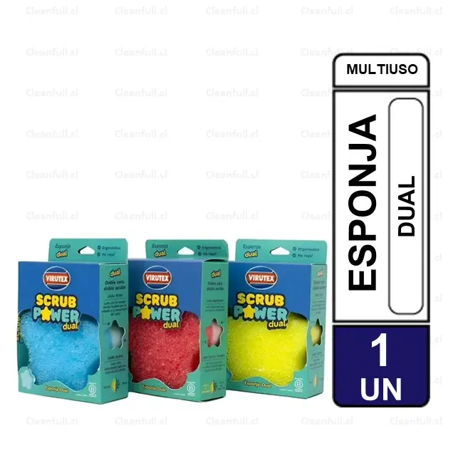 ESPONJA VIRUTEX SCRUB POWER DUAL 1 UN