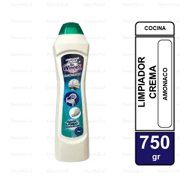 LIMPIADOR CREMA WINNEX AMONIACO 750 GR