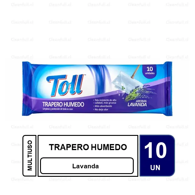 TRAPERO HUMEDO TOLL LAVANDA 10 UN