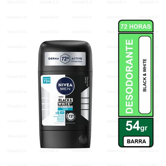 DESODORANTE NIVEA EN BARRA B&W FRESH 54 GR