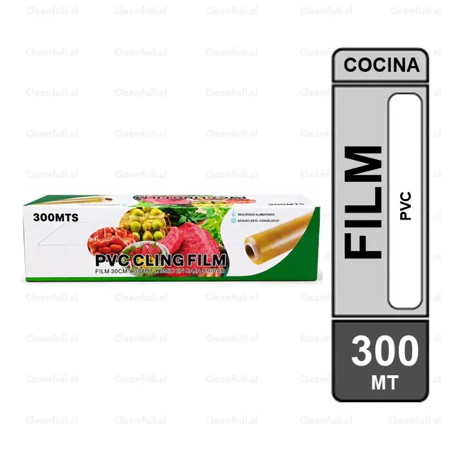 FILM PLASTICO PVC CON CORTE 300 MTS