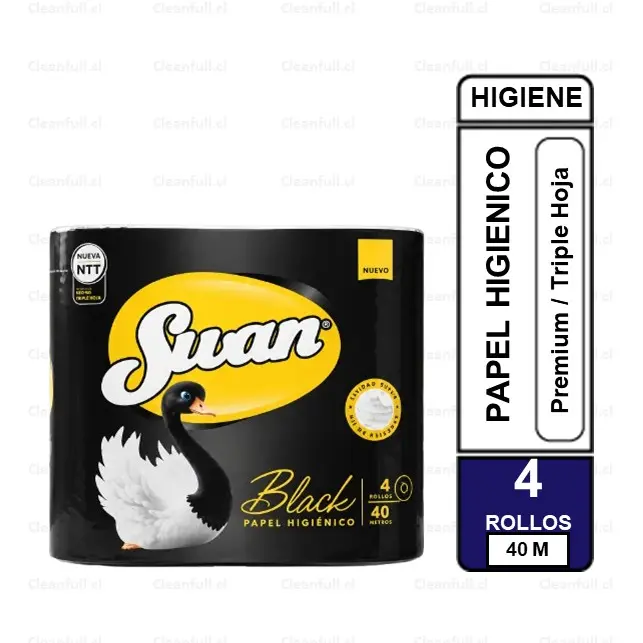 PAPEL HIGIENICO TRIPLE HOJA SWAN PREMIUN  4UN 40M