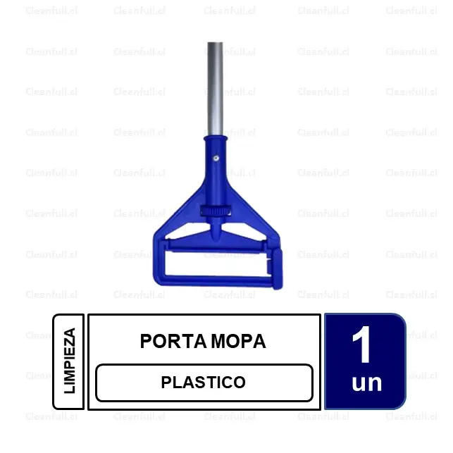 PORTA MOPA HUMEDA ENGANCHE PLASTICO AZUL