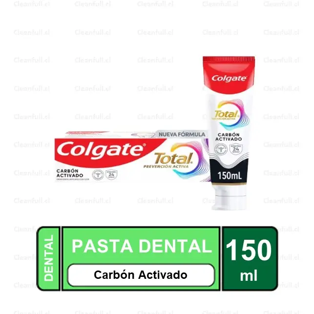 PASTA DENTAL COLGATE TOTAL 12 CARBON ACTIVADO 150 ML