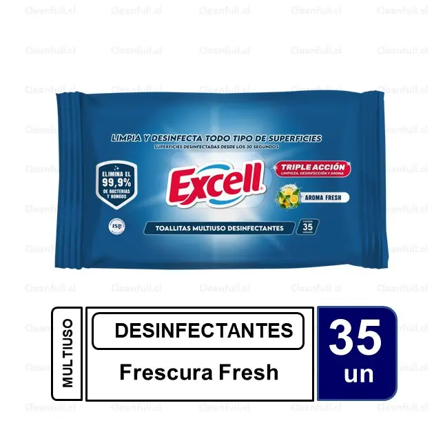 TOALLA DESINFECTANTES EXCELL FRESH 35 UN