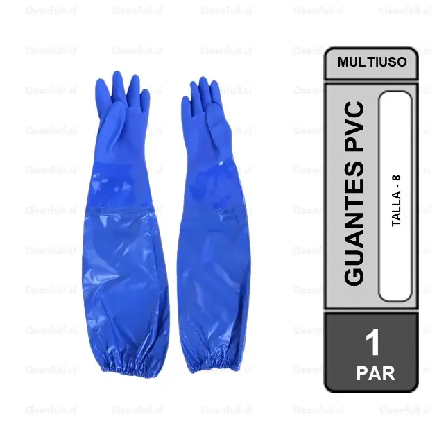 GUANTE PVC CON MANGUILLA TALLA 9