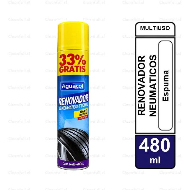 RENOVADOR DE NEUMATICO AGUACOL 480CC