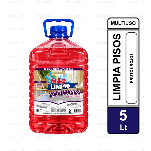 LIMPIA PISOS MAS LIMPIO FRUTOS ROJOS 5 LT