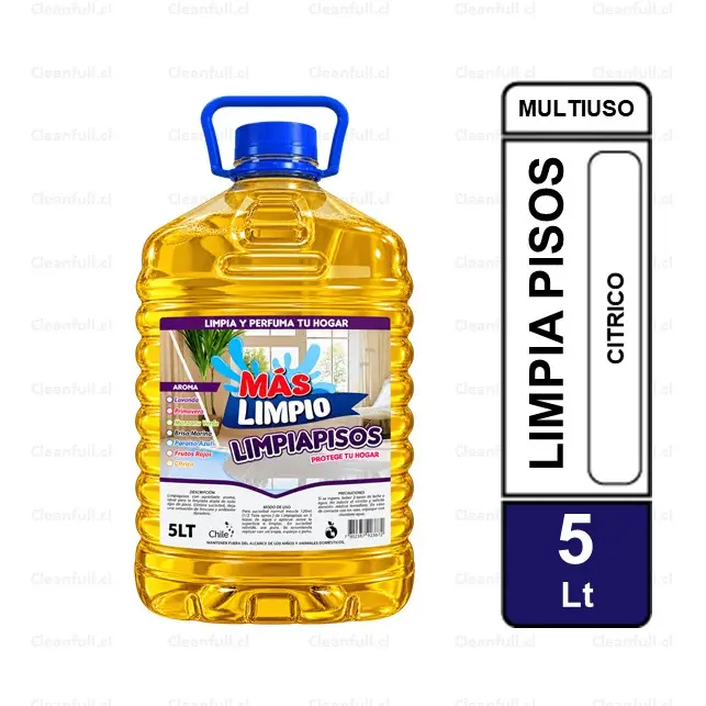 LIMPIA PISOS MAS LIMPIO CITRICO 5 LT