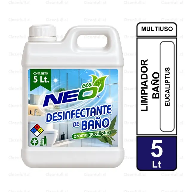 LIMPIADOR DE BAÑOS CON AMONIO CUATERNARIO EUCALIPTUS NEO 5 LT