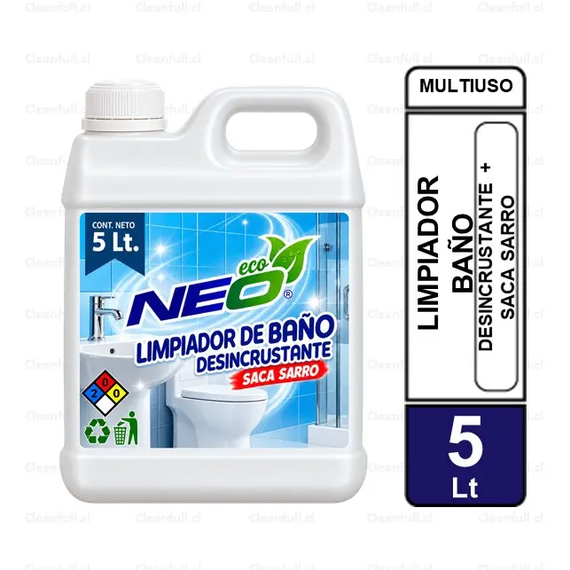 LIMPIADOR DE BAÑOS DESINCRUSTANTE + SACA SARRO NEO 5 LT