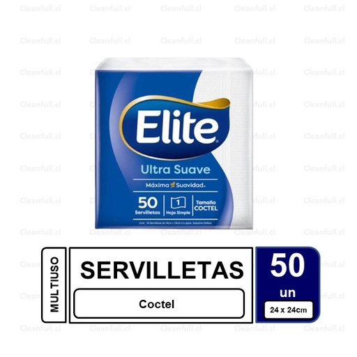 [AB0008] SERVILLETA ELITE COCTEL 50 UN