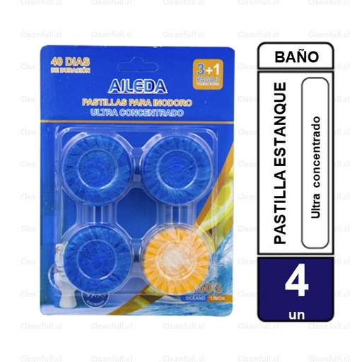 [AB0019] PASTILLAS AILEDA ESTANQUE BAÑO PACK 4 UN