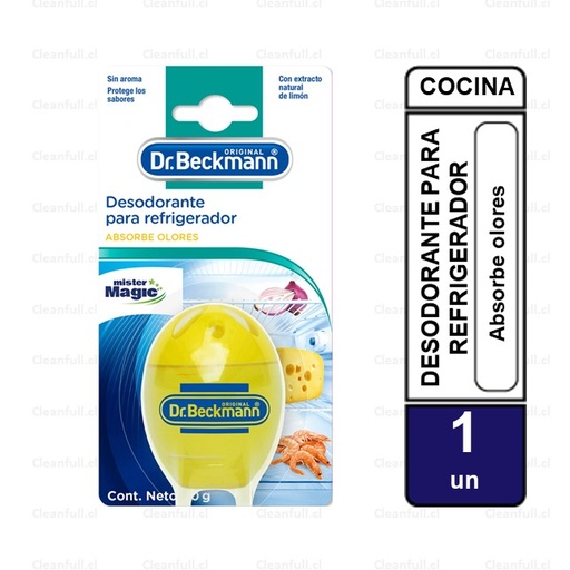 [AC0021] ABSORBE OLORES DR BECKMANN PARA REFRIGERADOR 40 GR