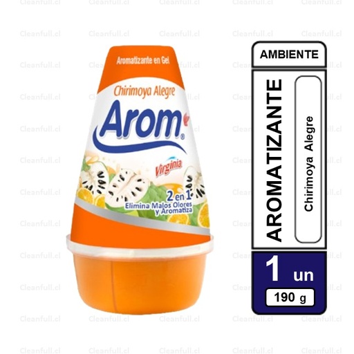 [AE0040] AROMATIZANTE GEL AROM 2 EN 1 CHIRIMOYA ALEGRE 190G