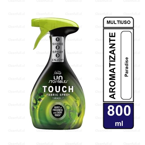 [AR0003] AROMATIZANTE TELAS FEBREZE TOUCH PARADISE 800ML
