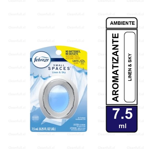 [AR0018] AROMATIZANTE AMBIENTAL FEBREZE LINEN & SKY 7.5 ML