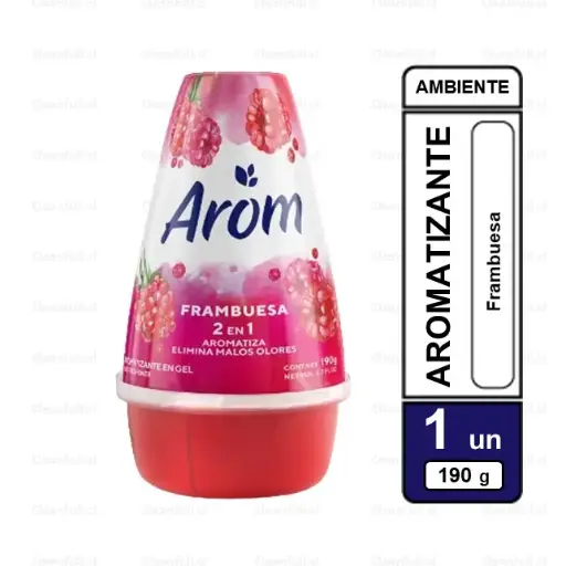 [AR0038] AROMATIZANTE GEL AROM 2 EN 1 FRAMBUESA 190G